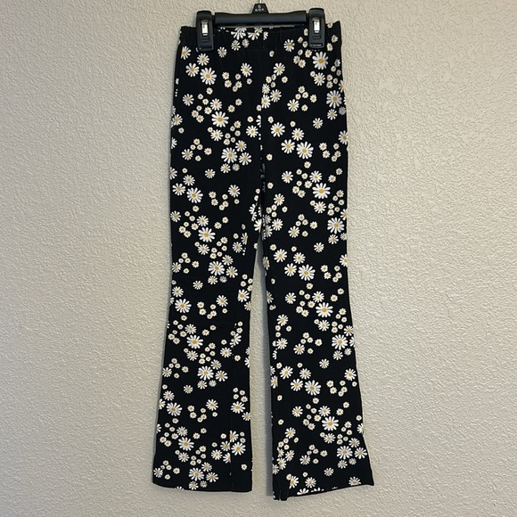 Floral Black Girls Pants - Picture 8 of 14